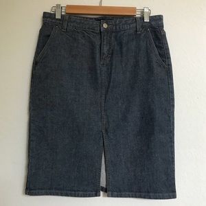 J Crew Pencil Skirt, Denim Jean material, size 4